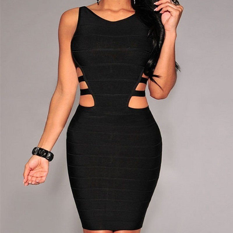 Sexy Bandage Jurk - Mouwloze Bodycon Jurk voor Dames