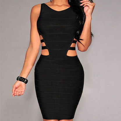 Sexy Bandage Jurk - Mouwloze Bodycon Jurk voor Dames