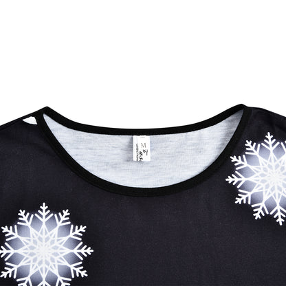 Urban Leisure Kerstjurk - Lange Mouw A-Lijn Print Jurk