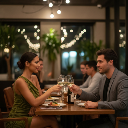 Elegante Tight Chiffon Jurk - Basic Gown groen mid