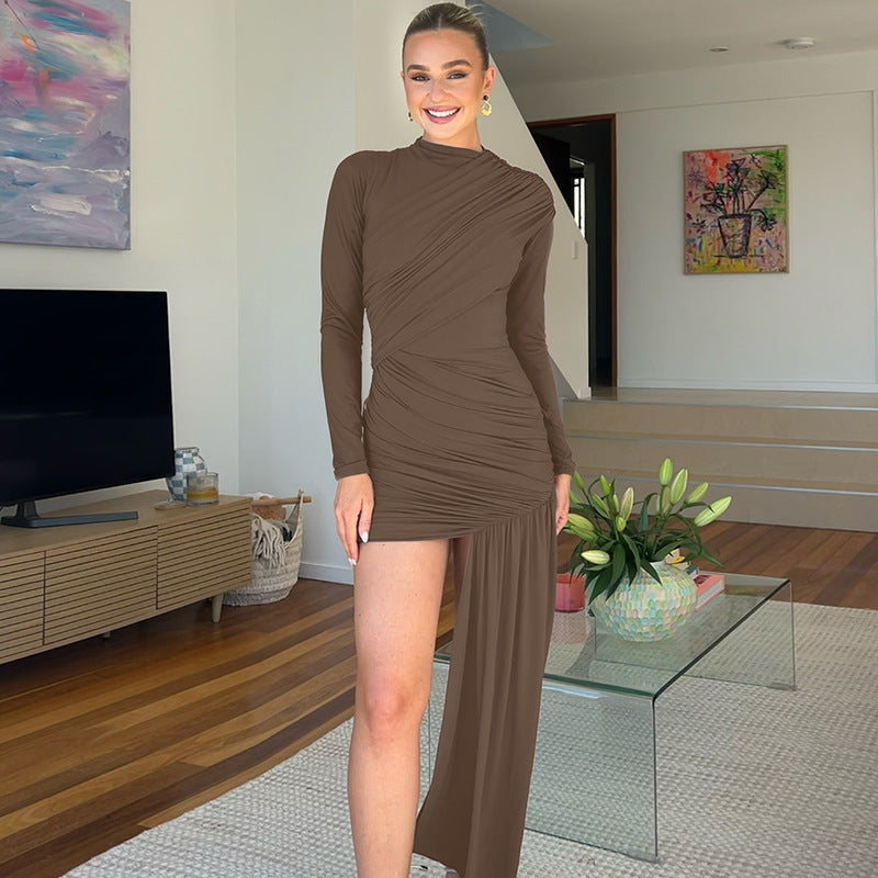 Damesjurk in slim fit met ronde hals