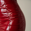 Glossy Leather Sheath Dress - Premium Rood Leren Jurk