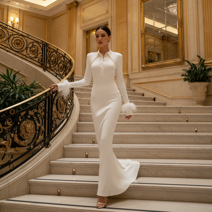 Model lopend op trap