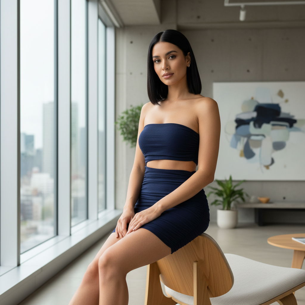 Navy blauw Tokyo - Midden-Oosters model